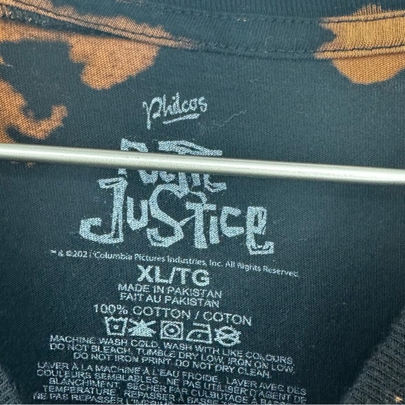 Tupac Poetic Justice Custom Bleach Splatter Short Sleeve Shirt Size XL - Picture 6 of 7